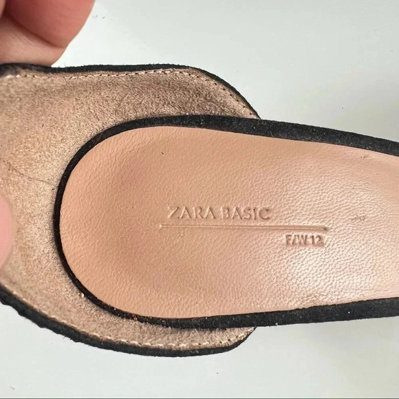 ZARA BLACK RHINESTONE ANKLE  STRAP HEELS SHOES SIZE 9 - Picture 13 of 13